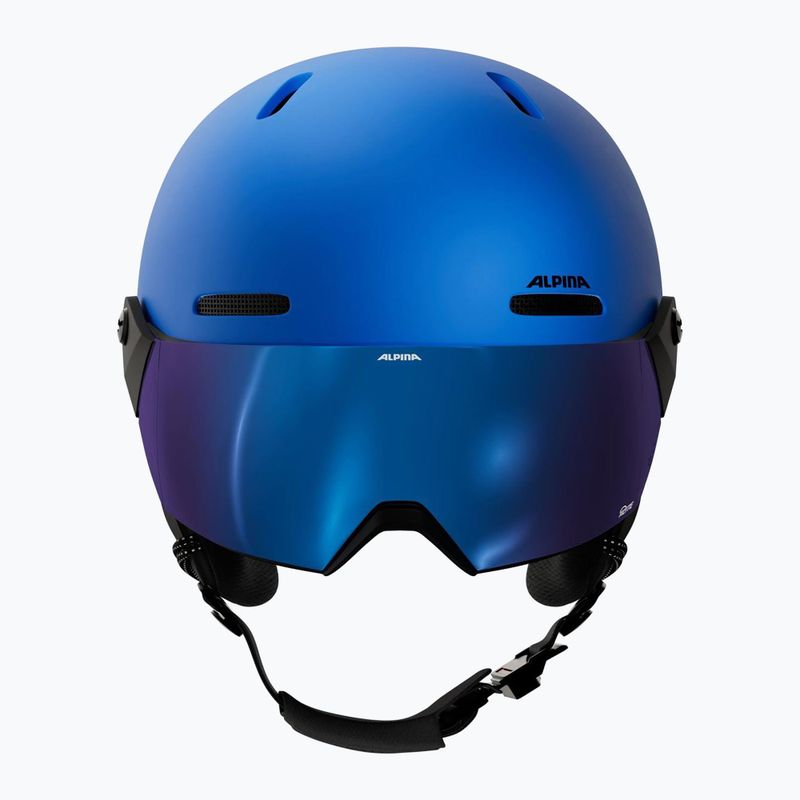 Детска скиорска каска Alpina Zupo 2 Visor Q-Lite blue matt 3