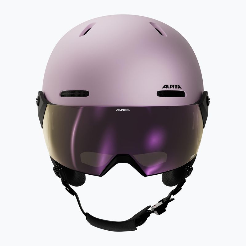 Детска скиорска каска Alpina Zupo 2 Visor Q-Lite rose matt 3