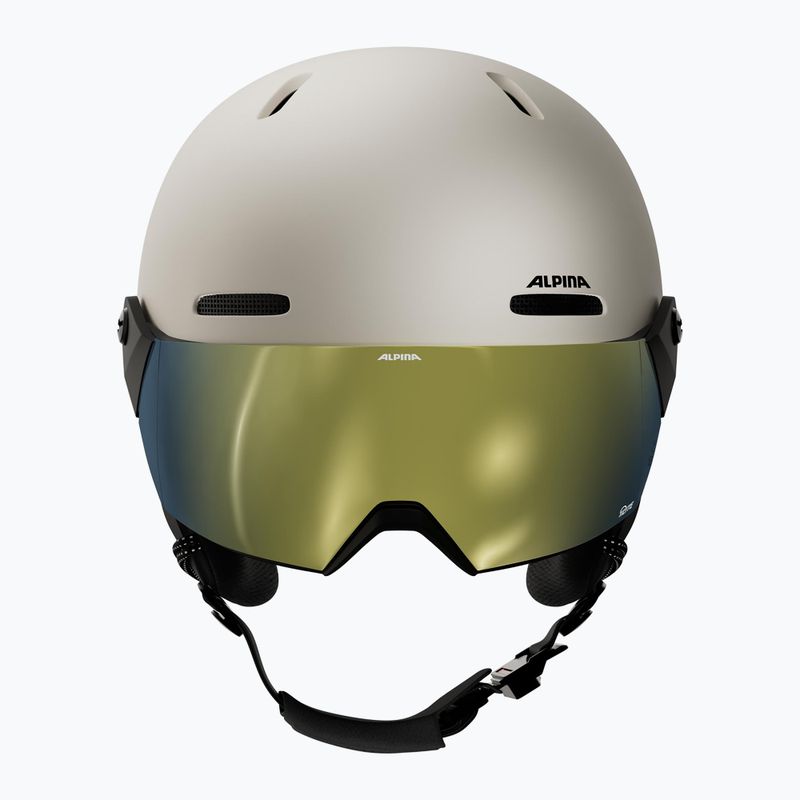 Детска скиорска каска Alpina Zupo 2 Visor Q-Lite sand matt 3