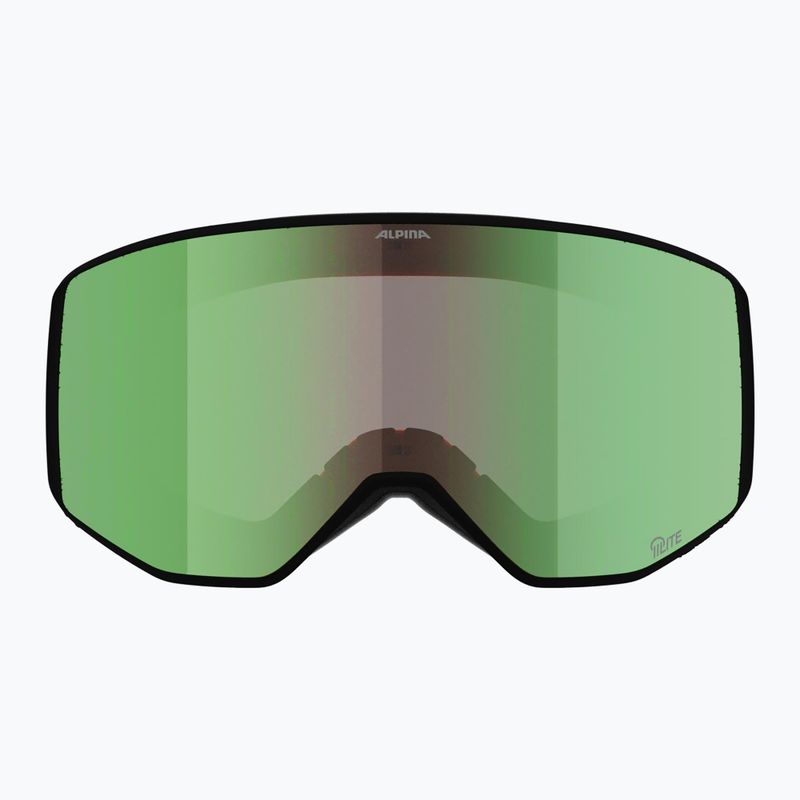 Скиорскa маска Alpina Venet Q-Lite black/green matt 2