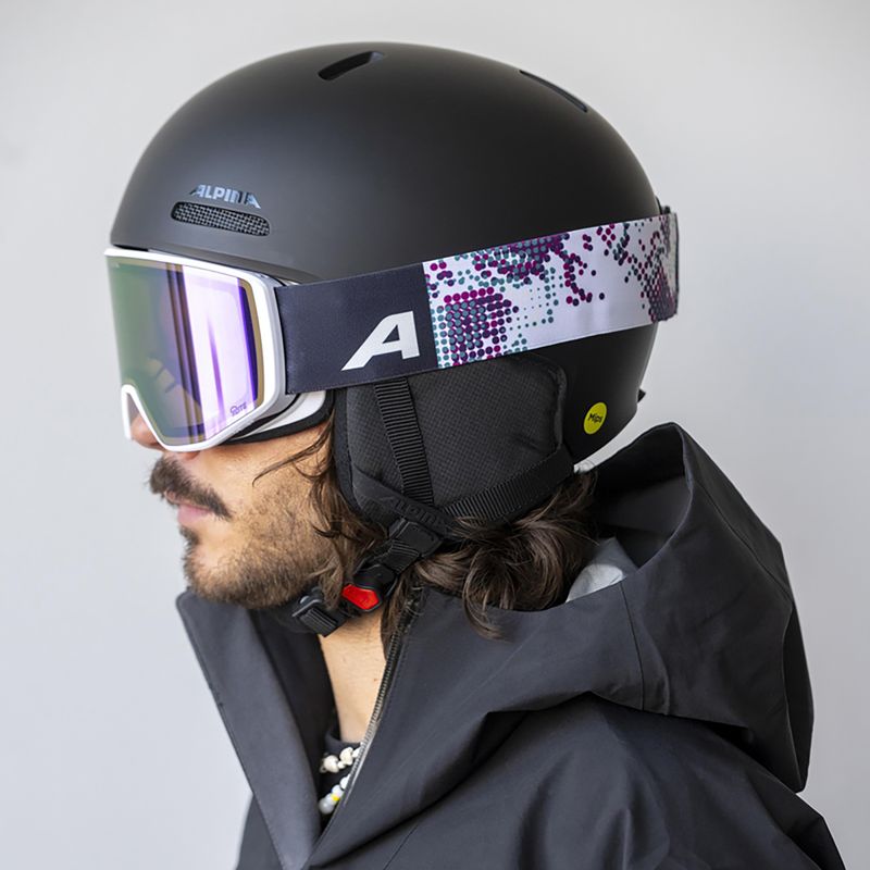 Скиорскa маска Alpina Venet M Q-Lite  white/lilac matt 5