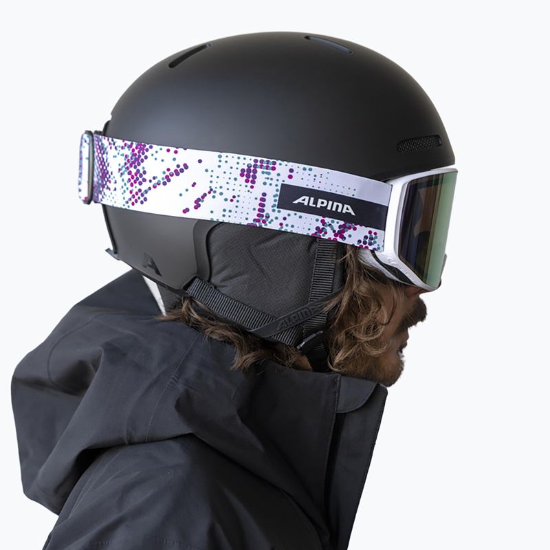Скиорскa маска Alpina Venet M Q-Lite  white/lilac matt 6