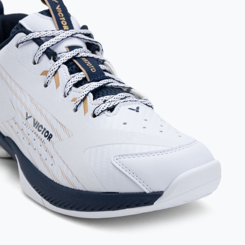 Мъжки обувки за бадминтон VICTOR A970TD AX bright white/light gold 7