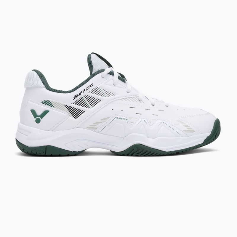 Мъжки обувки за бадминтон VICTOR P8500CLS AG bright white/hunter green 2