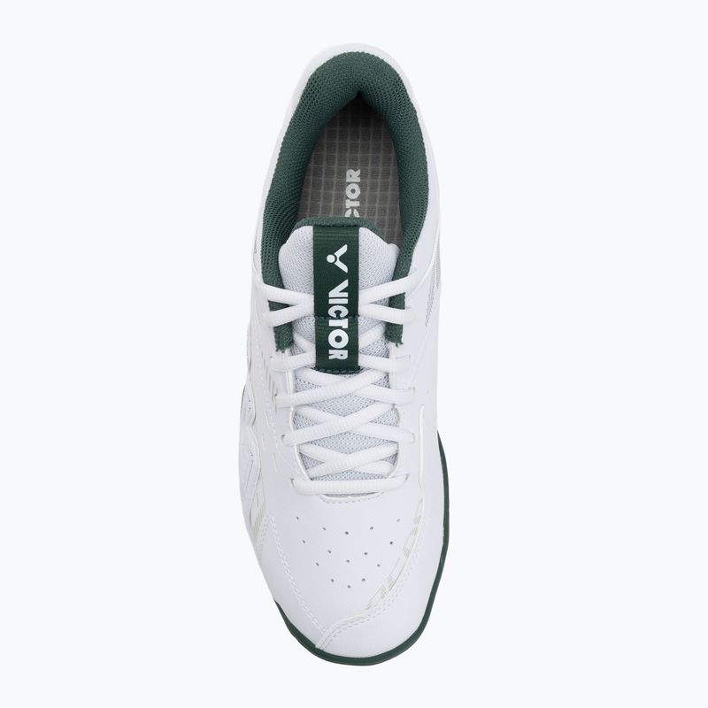 Мъжки обувки за бадминтон VICTOR P8500CLS AG bright white/hunter green 5