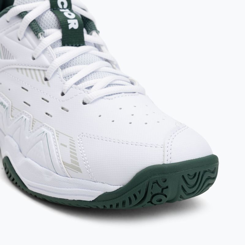 Мъжки обувки за бадминтон VICTOR P8500CLS AG bright white/hunter green 7