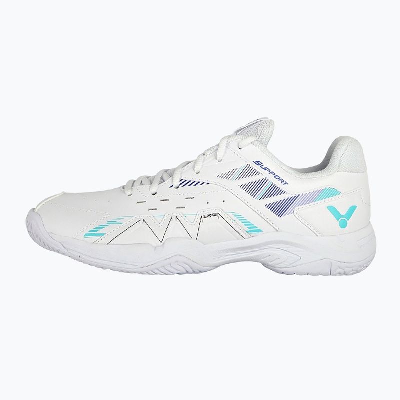 Мъжки обувки за бадминтон VICTOR P8500CLS AG bright white/hunter green 9