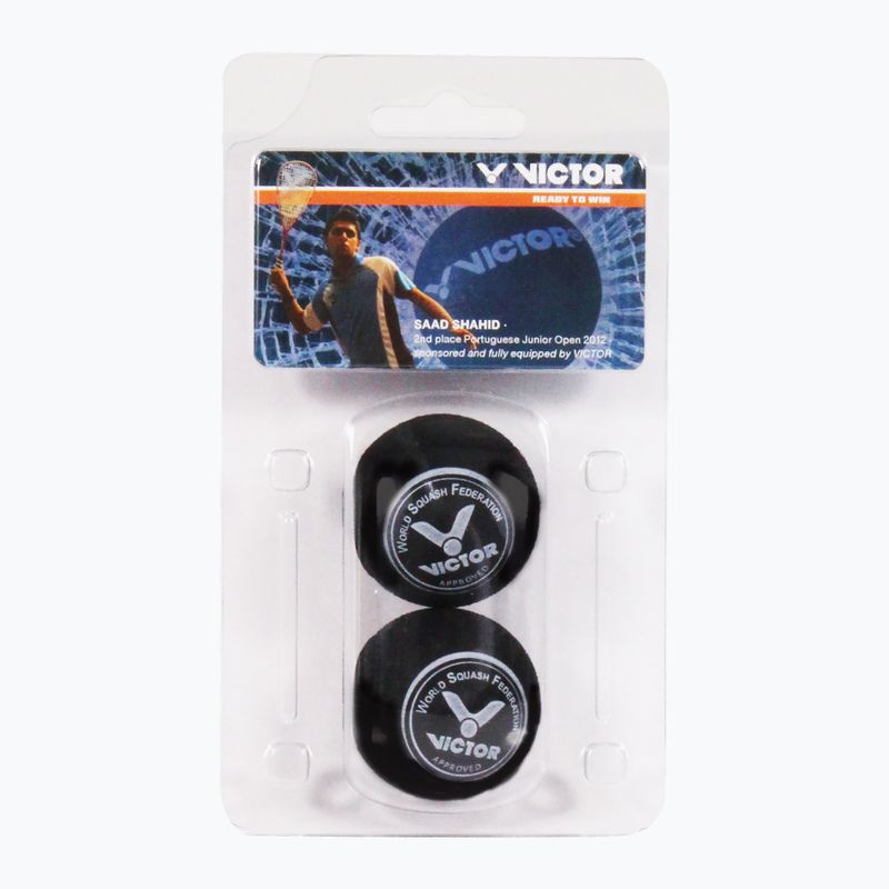 VICTOR Squashball Blue 2 бр. черни.