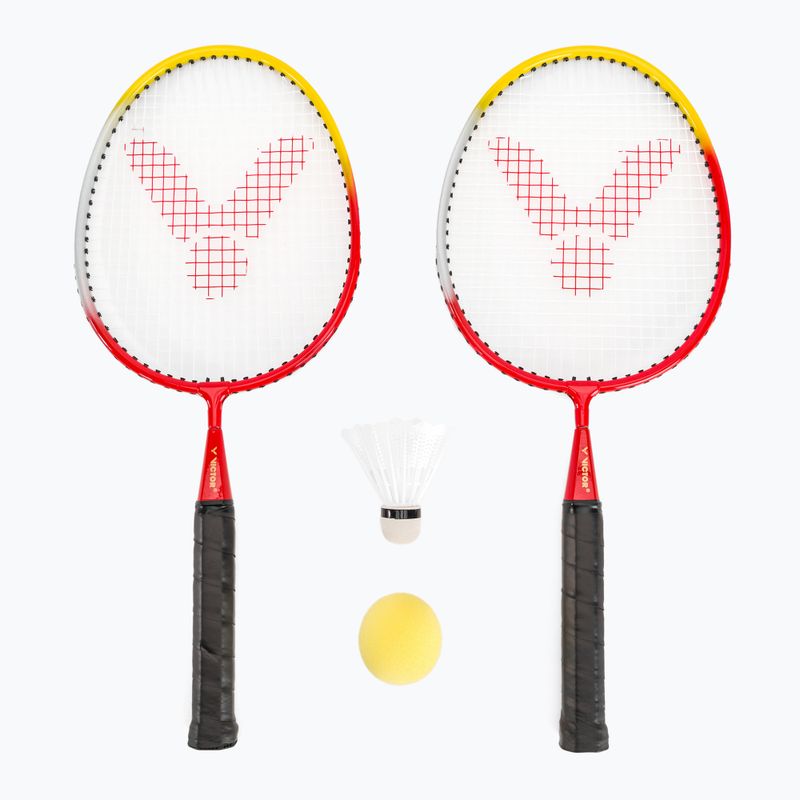 Детски комплект за бадминтон VICFUN Mini Badminton червен/жълт