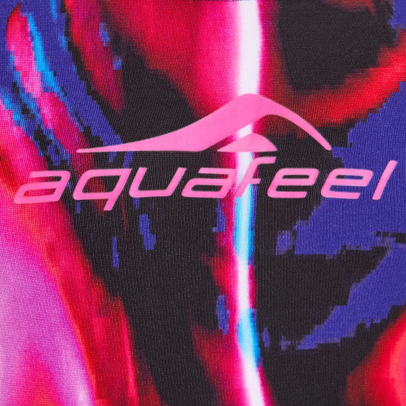 Дамски бански костюм от две части aquafeel Racerback синьо розово пламъци 3