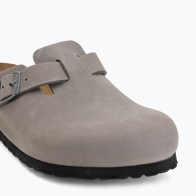 Чехли BIRKENSTOCK Boston Soft Footbed Oiled Leather Regular iron 7