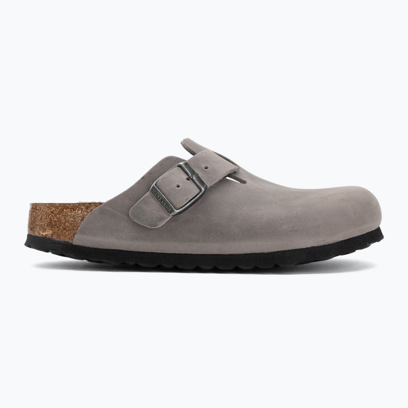 Чехли BIRKENSTOCK Boston Soft Footbed Oiled Leather Narrow iron 2