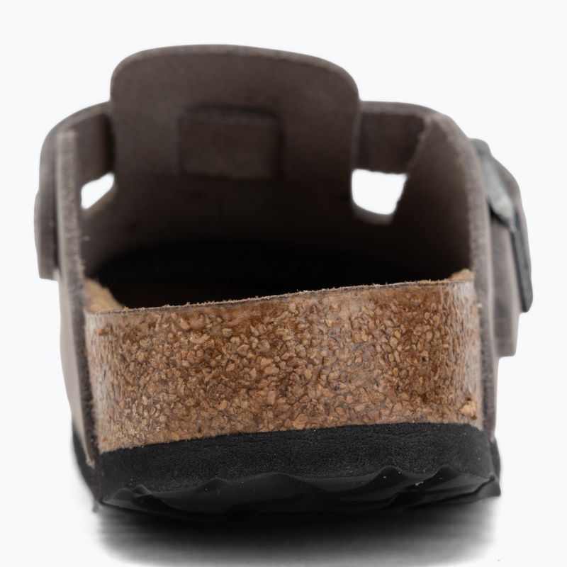 Чехли BIRKENSTOCK Boston Soft Footbed Oiled Leather Narrow iron 6