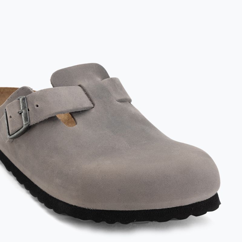 Чехли BIRKENSTOCK Boston Soft Footbed Oiled Leather Narrow iron 7