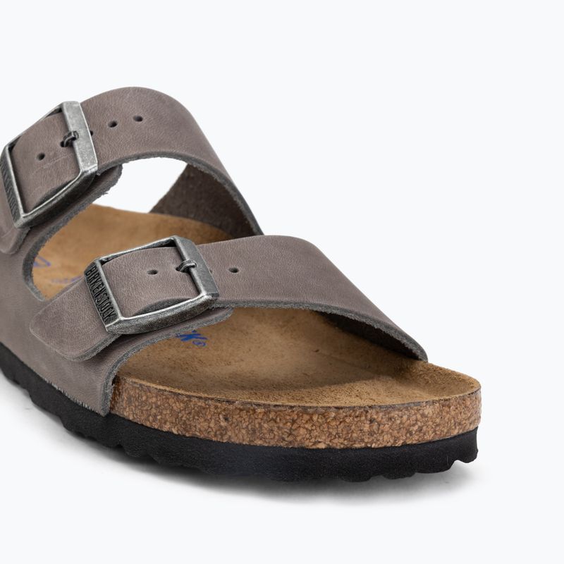 Чехли BIRKENSTOCK Arizona Soft Footbed Oiled Leather Narrow iron 7