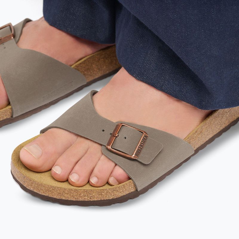 Дамски чехли BIRKENSTOCK Madrid Birkibuc Regular stone 10