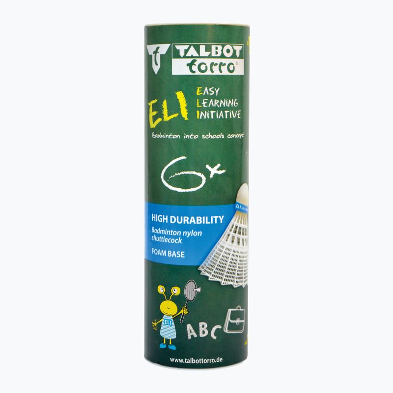 Talbot-Torro Eli стрелички за бадминтон 6 бр. бели. 5