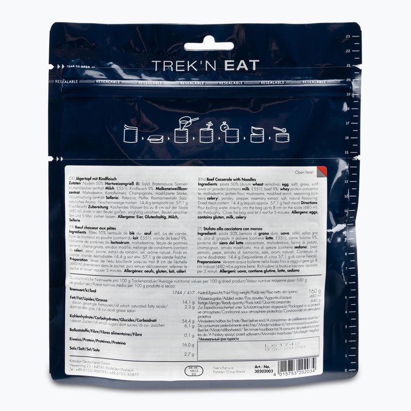 Trek'n Eat лиофилизирана храна Хънтър с говеждо месо и паста 30202003 2