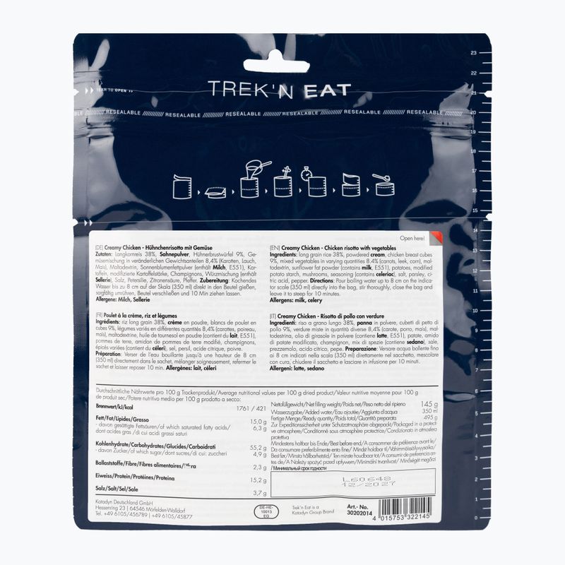 Лиофилизирана храна Trek'n Eat Chicken in cream sauce 30202014 2