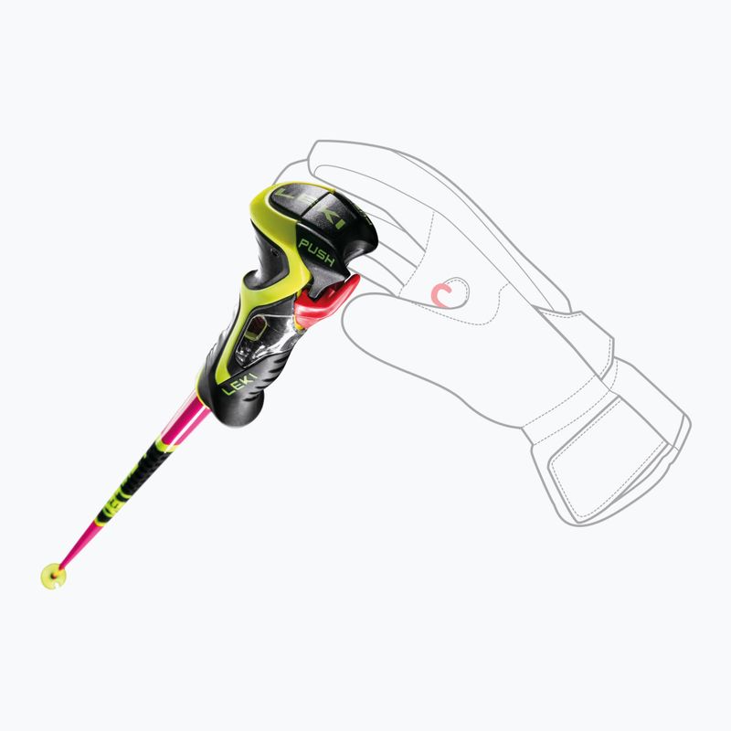 Скиорски щеки LEKI Venom SL 3D neon pink/black/neon yellow 6