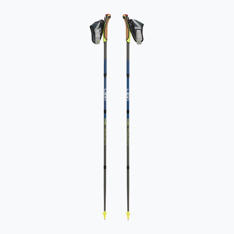 LEKI Traveller FX.One Carbon палки за северно ходене тъмносини и сребърни 65325821110