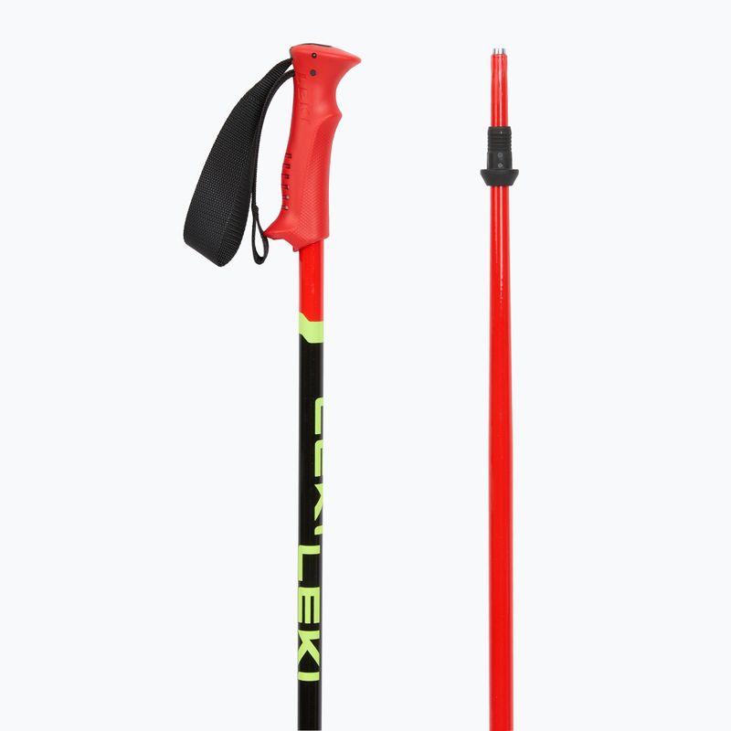 Детски ски щеки LEKI Racing bright red/ black/ neon yellow 3