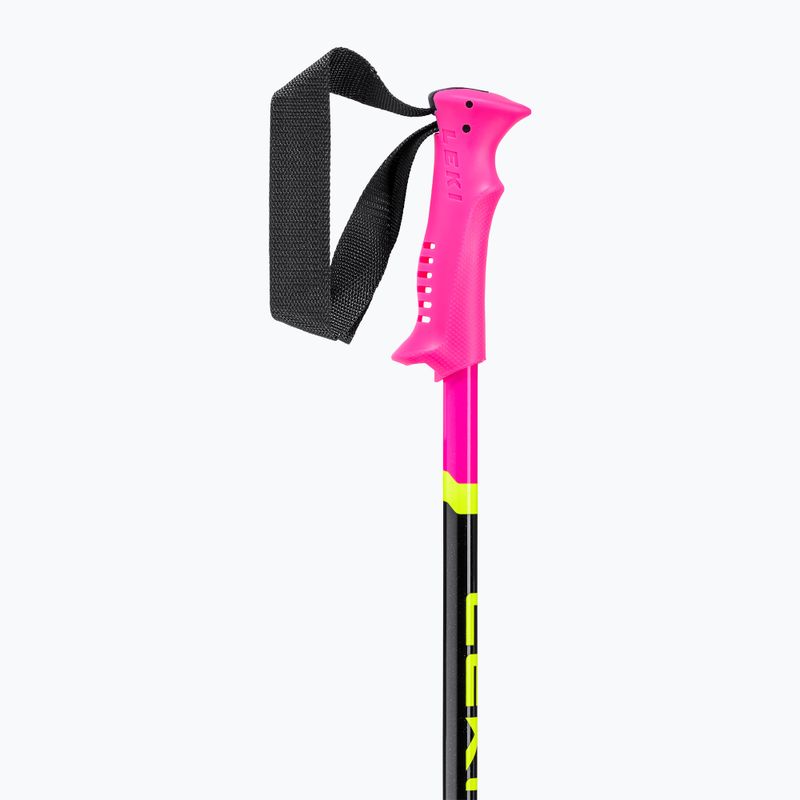 Детски ски щеки LEKI Racing neon pink/ black/ neon yellow 3