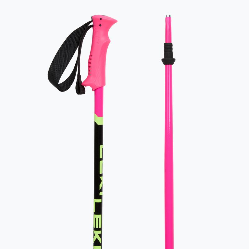 Детски ски щеки LEKI Racing neon pink/ black/ neon yellow 3