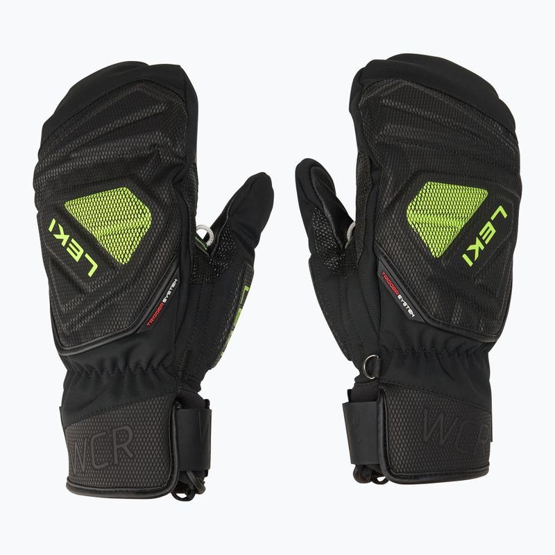 Мъжки скиорски ръкавици LEKI WCR C-Tech 3D Mitt black/ ice lemon 2