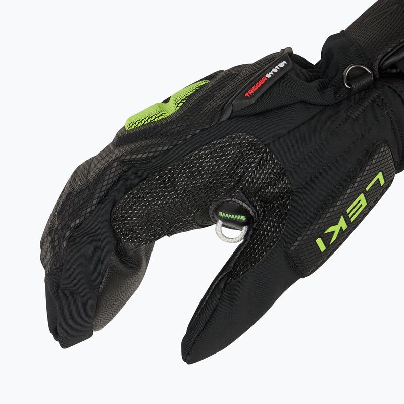Мъжки скиорски ръкавици LEKI WCR C-Tech 3D Mitt black/ ice lemon 4