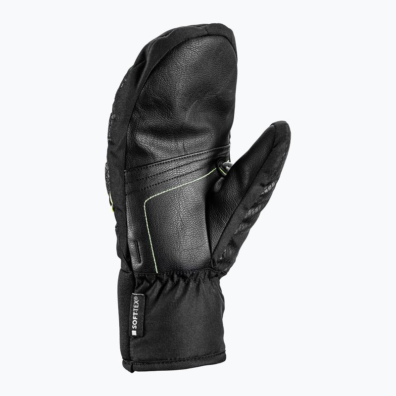 Детски скиорски ръкавици LEKI WCR Team 3D Junior Mitt black/ ice lemon 9