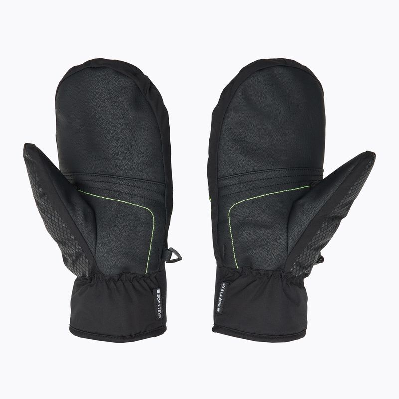 Детски скиорски ръкавици LEKI WCR Team 3D Junior Mitt black/ ice lemon 3