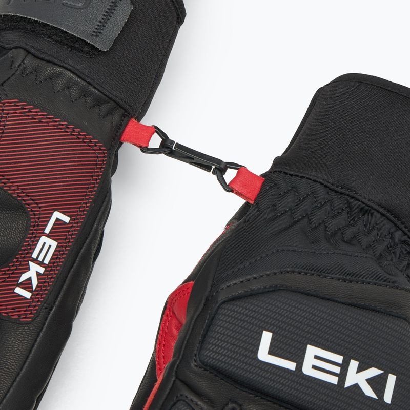 Мъжки скиорски ръкавици LEKI Griffin Pro 3D black/ red/white 6