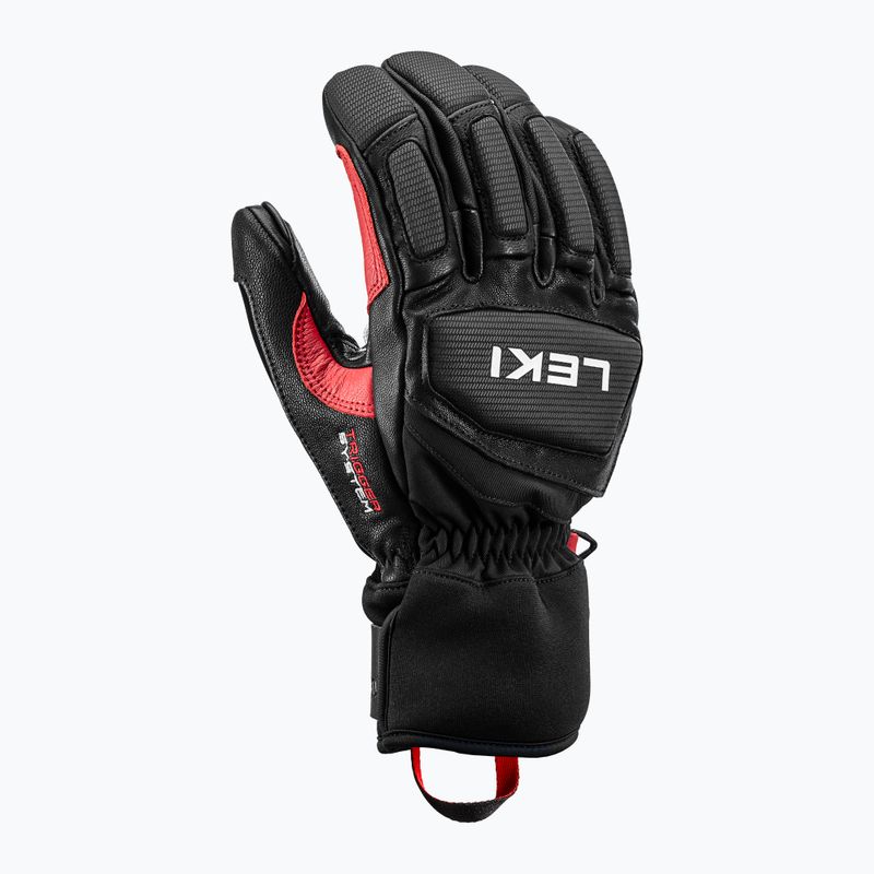 Мъжки скиорски ръкавици LEKI Griffin Pro 3D black/ red/white 7