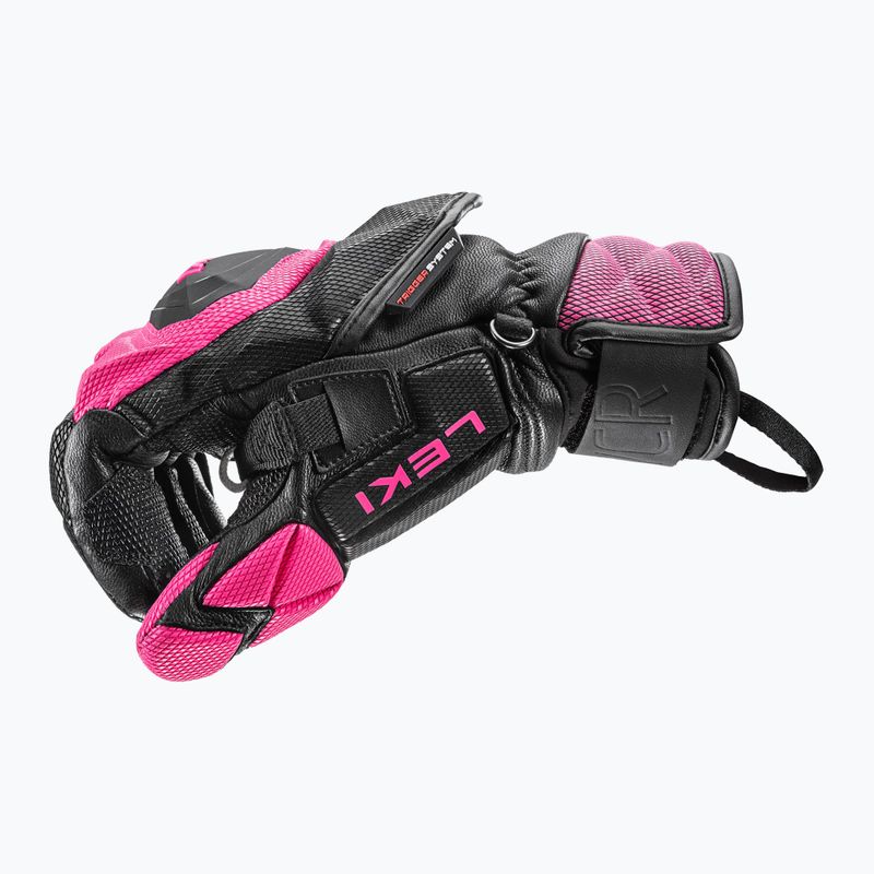 Дамски скиорски ръкавици LEKI WCR Venom SL 3D black/ rose 10