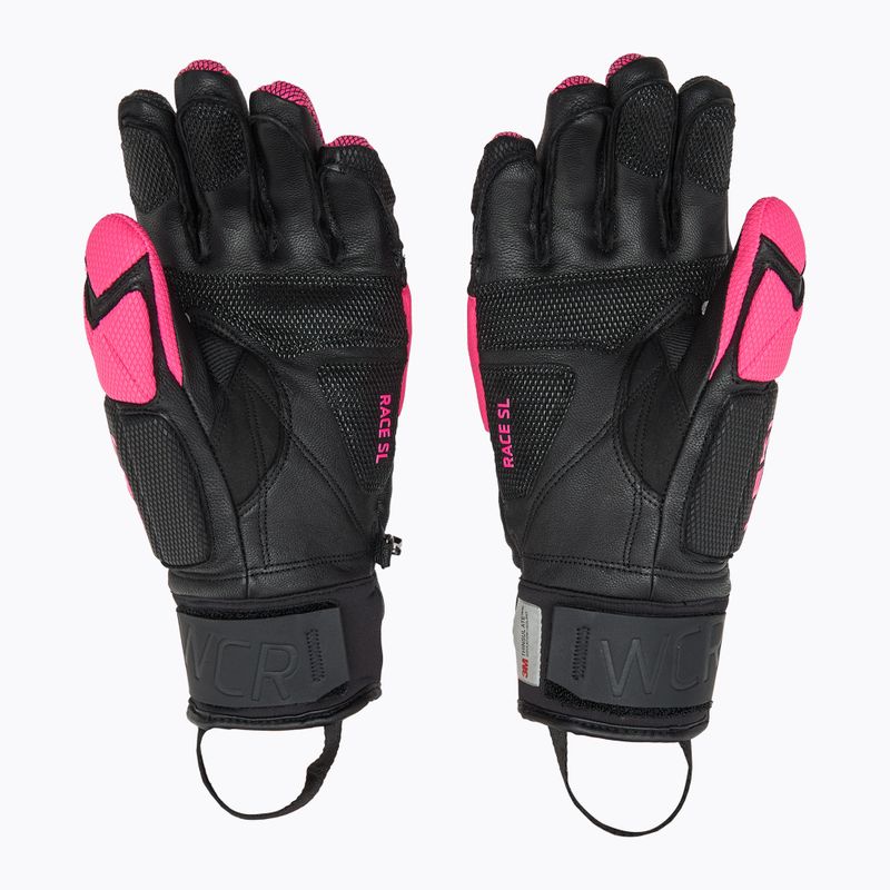 Дамски скиорски ръкавици LEKI WCR Venom SL 3D black/ rose 2