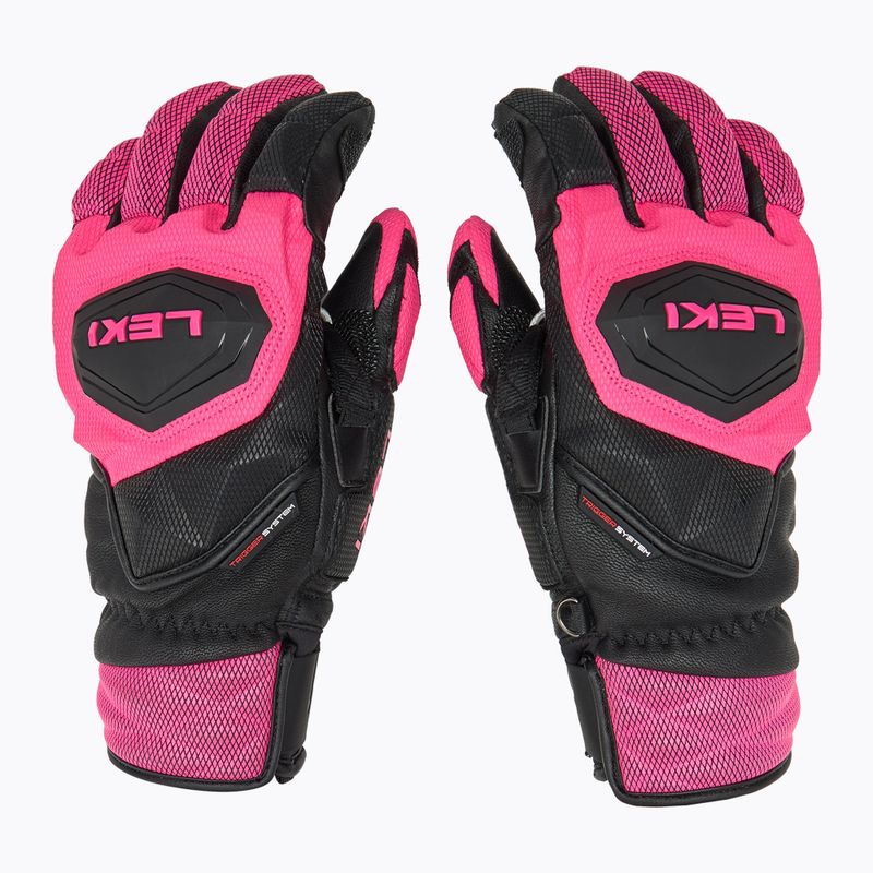 Дамски скиорски ръкавици LEKI WCR Venom SL 3D black/ rose 3