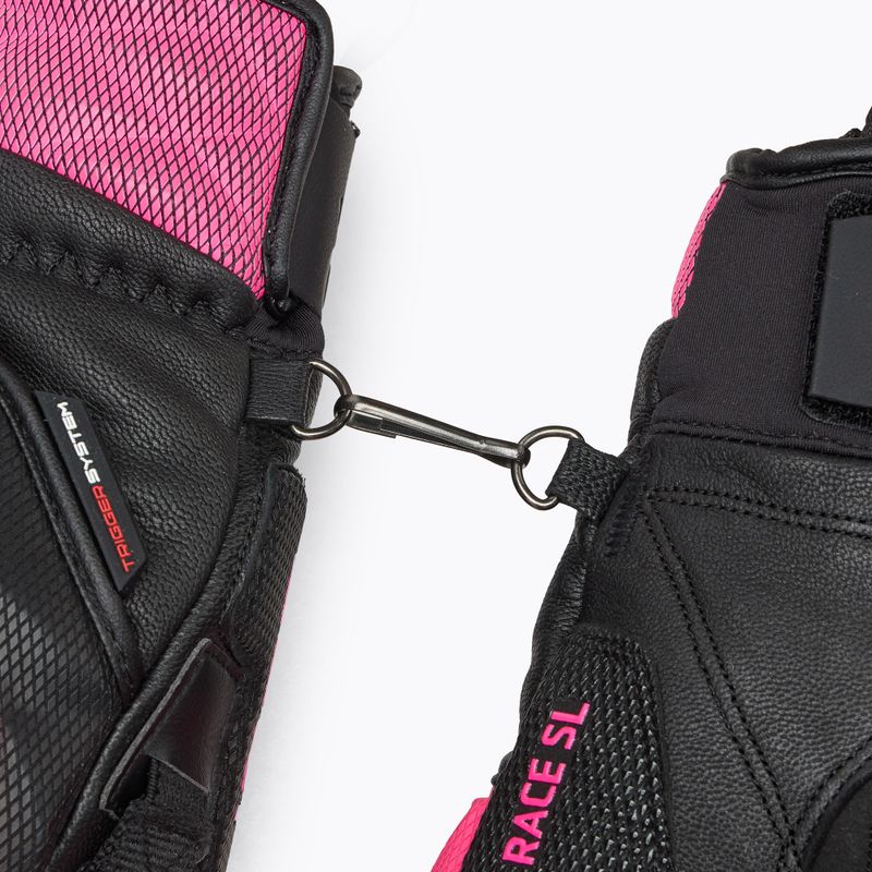 Дамски скиорски ръкавици LEKI WCR Venom SL 3D black/ rose 6