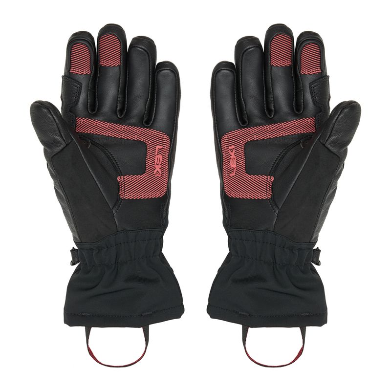 Дамски скиорски ръкавици LEKI Griffin Base 3D black/ rose 2