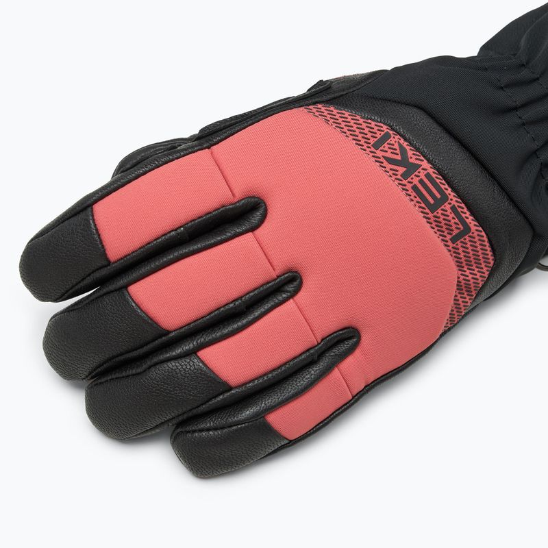 Дамски скиорски ръкавици LEKI Griffin Base 3D black/ rose 4
