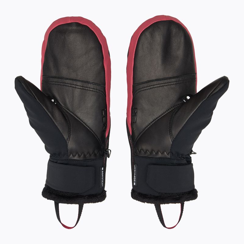 Дамски скиорски ръкавици LEKI Vallarta 3D Mitt black/ rose 2