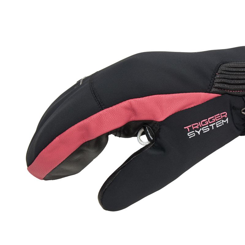 Дамски скиорски ръкавици LEKI Vallarta 3D Mitt black/ rose 5