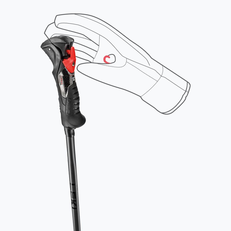 Ски щеки LEKI Airfoil 3D black/dark anthracite 7
