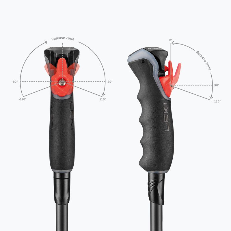 Ски щеки LEKI Artena Airfoil 3D black/dark anthracite/rose gold 7