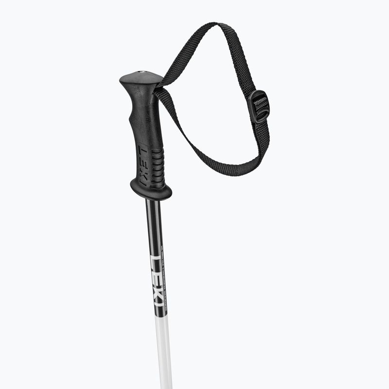 Детски скиорски щеки Leki Rider Create Jr white/dark anthracite 10