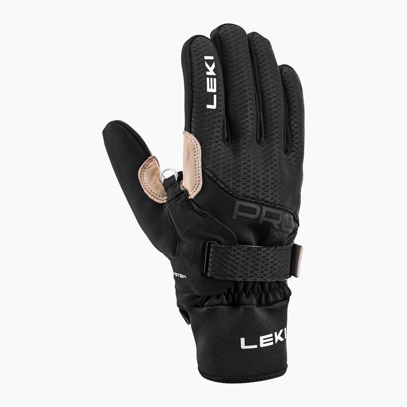 Ръкавици за ски бягане LEKI PRC Premium ThermoPlus Shark black/sand 2