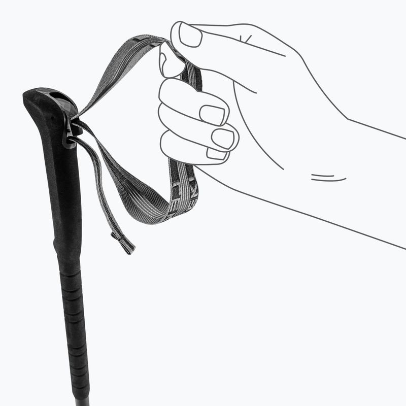 Щеки за трекинг LEKI Skytera Lite black/white/neonorange 7