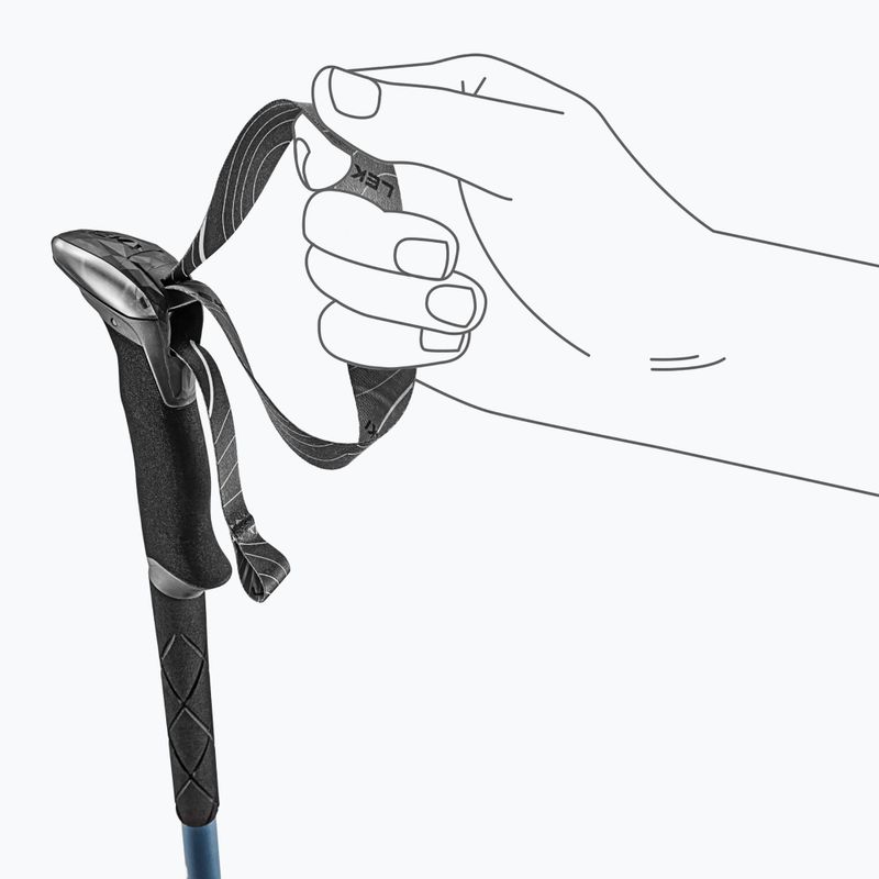 Щеки за трекинг LEKI Makalu stone blue dark/warm grey dark 6