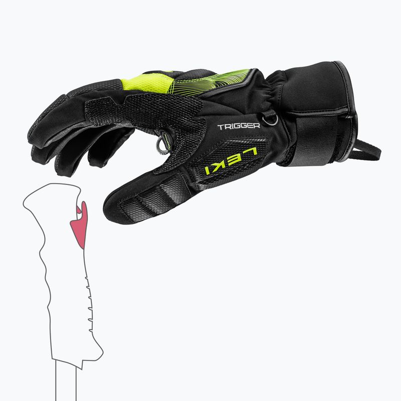Скиорски ръкавици LEKI WCR Core TR black/neon yellow 5