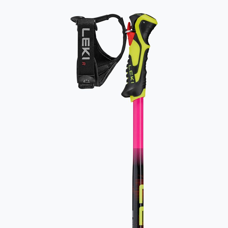 Детски скиорски щеки LEKI WCR Evo Lite SL TR neon pink/black/neon yellow 3